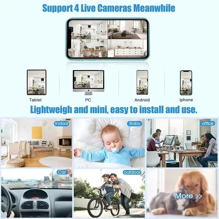 BowLift | Mini Spy HD WiFi Motion Detection Security Camera