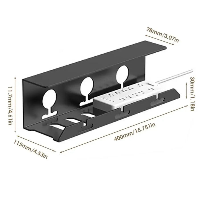 BowLift | CableFixx Cable Channel | Self-adhesive & Durable | For organization under the desk