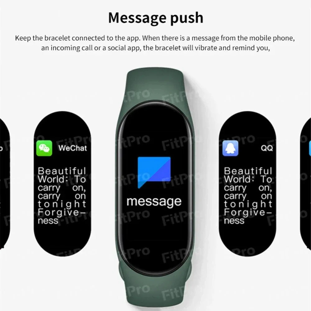 BowLift | M7 Smart Watch Men Women Smartband Heart Rate Smartwatch Fitness Tracker Blood Pressure Sport Smart Bracelet for xiaomi iPhone