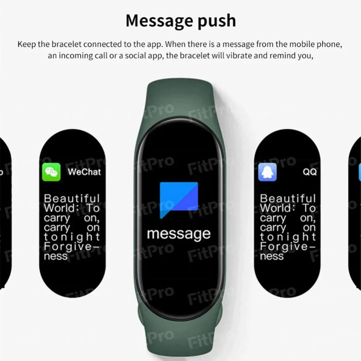 BowLift | M7 Smart Watch Men Women Smartband Heart Rate Smartwatch Fitness Tracker Blood Pressure Sport Smart Bracelet for xiaomi iPhone