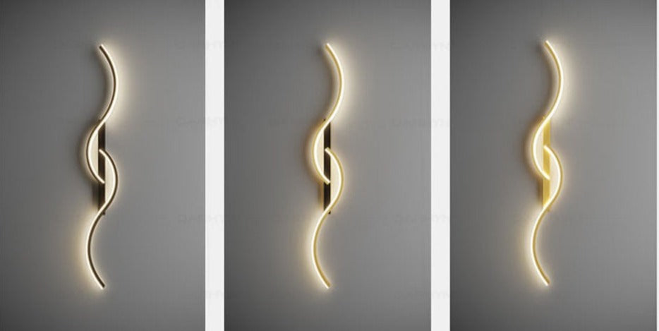 BowLift | Contemporary LED Wall Lamp – Artistic Combination of Forms