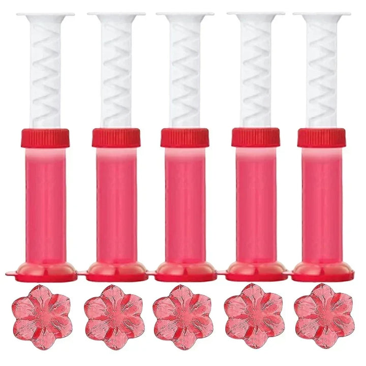 BowLift | BloomFresh WC-Gel Flowers | Fragrance Gel for Toilet & Urinal | Cleansing, Antibacterial & Decorative | 12 Flowers per Stick