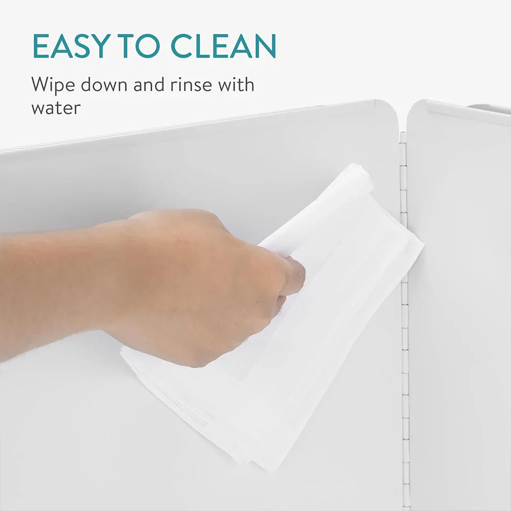 BowLift | Foldable Stainless Steel Grease Splash Guard 2-Sided Oil Protector – CookShield