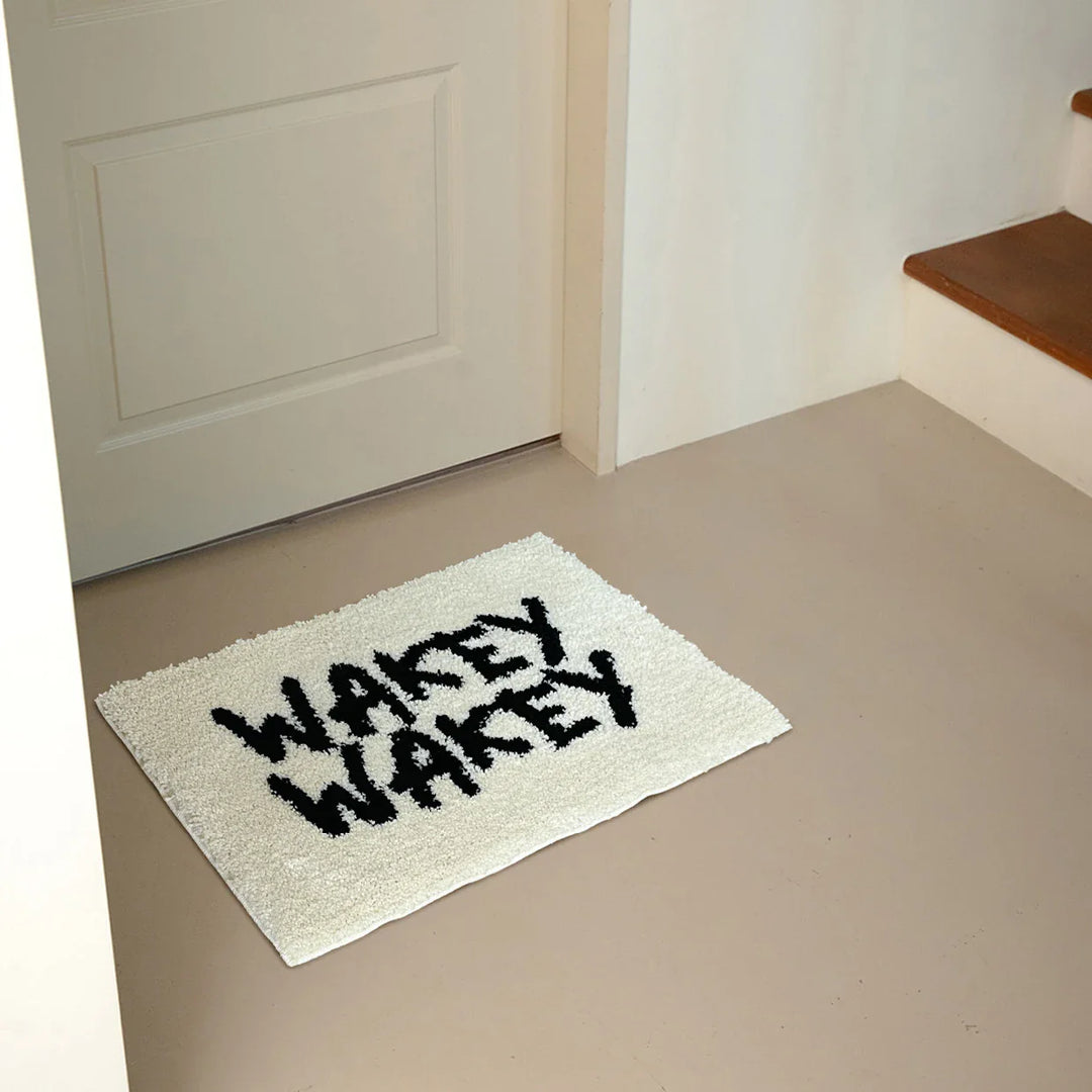 Wakey Wakey Tufted Bath Mat | Bowlift