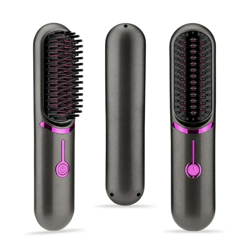Tima Brush - Wireless Rechargeable Straightening Iron Brush Bowlift