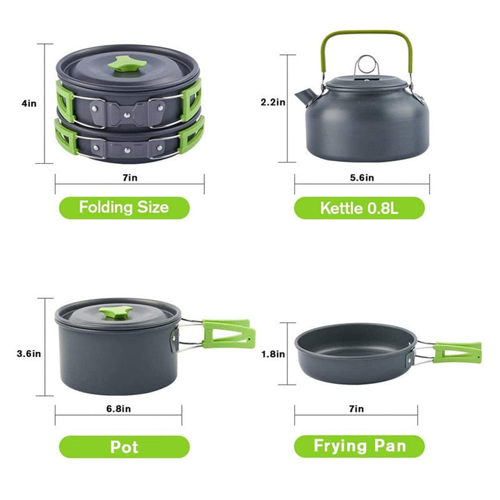 Camping Travel Cookware Kit | Bowlift