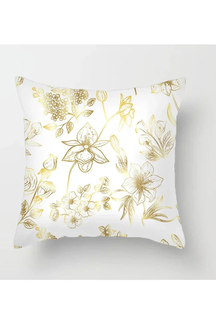 Yellow Leaf Polyester Pillowcase | Bowlift