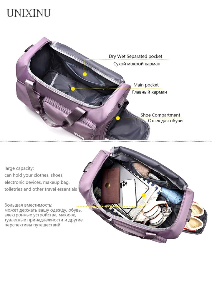 BowLift | Veyora WeekAir | All-in-One Travel Bag | Trolley Loop & Shoe Compartment | 35L