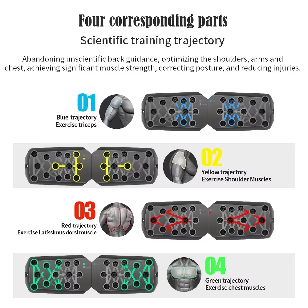 BowLift | Portable Foldable Push-Up Board for Full-Body Strength Training