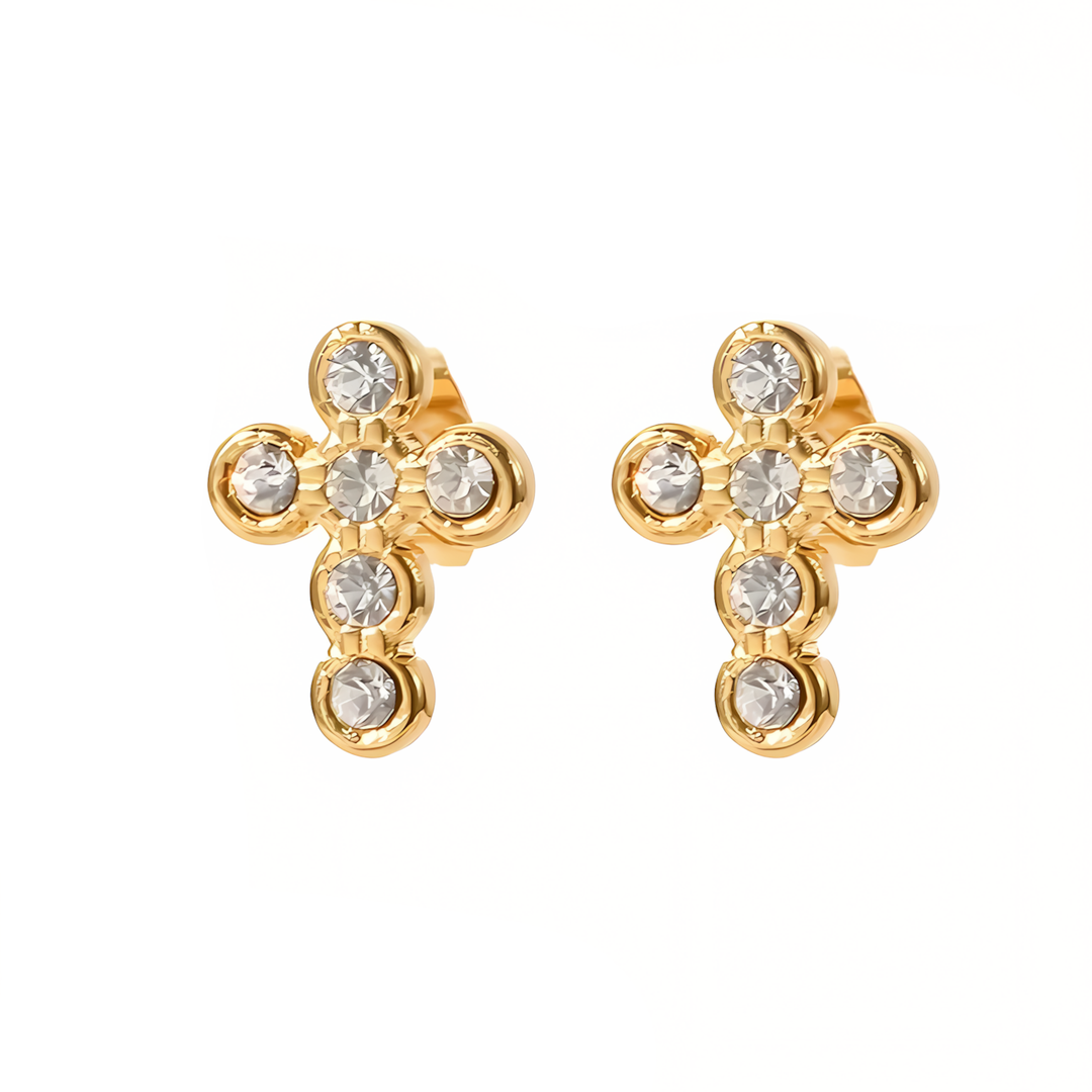 BowLift | Dainty Cross Stud Earrings