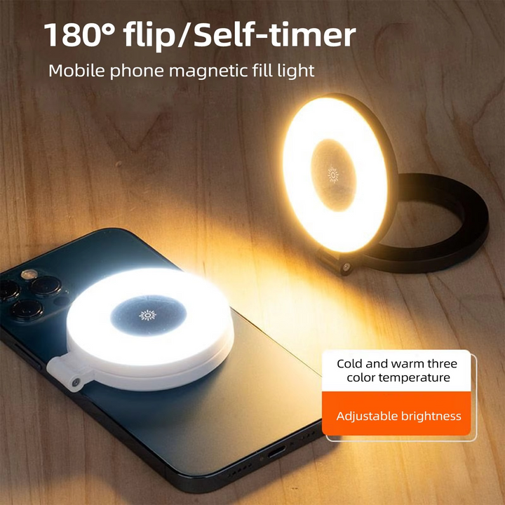 BowLift | Mini Magnetic Selfie Ring Light - Pocket Clip-On LED Light