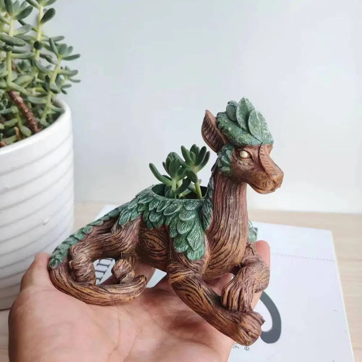 WhimsiDragon Succulent Plant Box with Playful Fantasy Design Bowlift