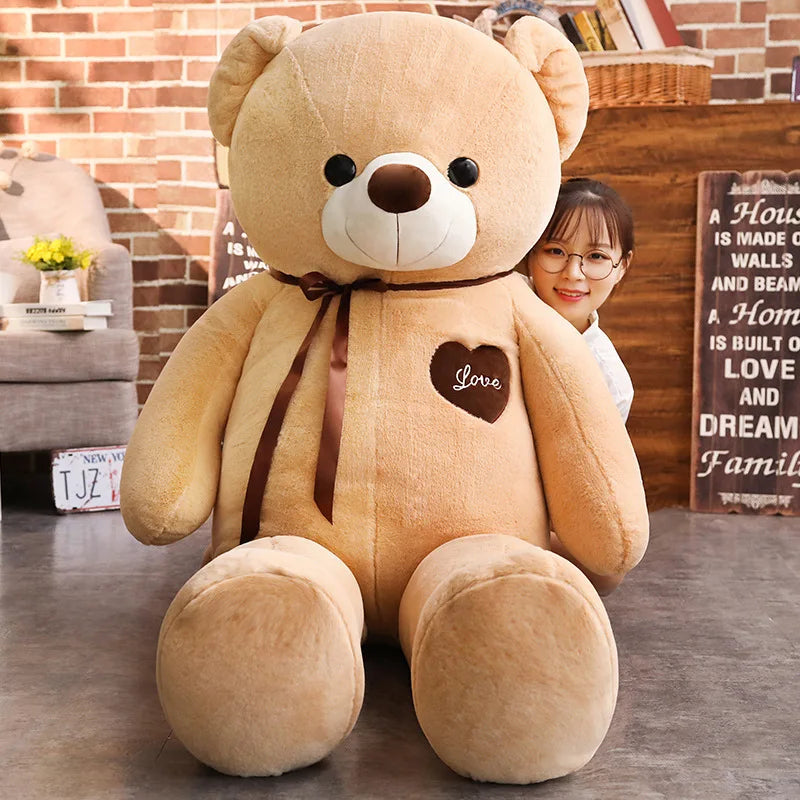 Giant Plush Bear with Soft Short-Plush Filling
