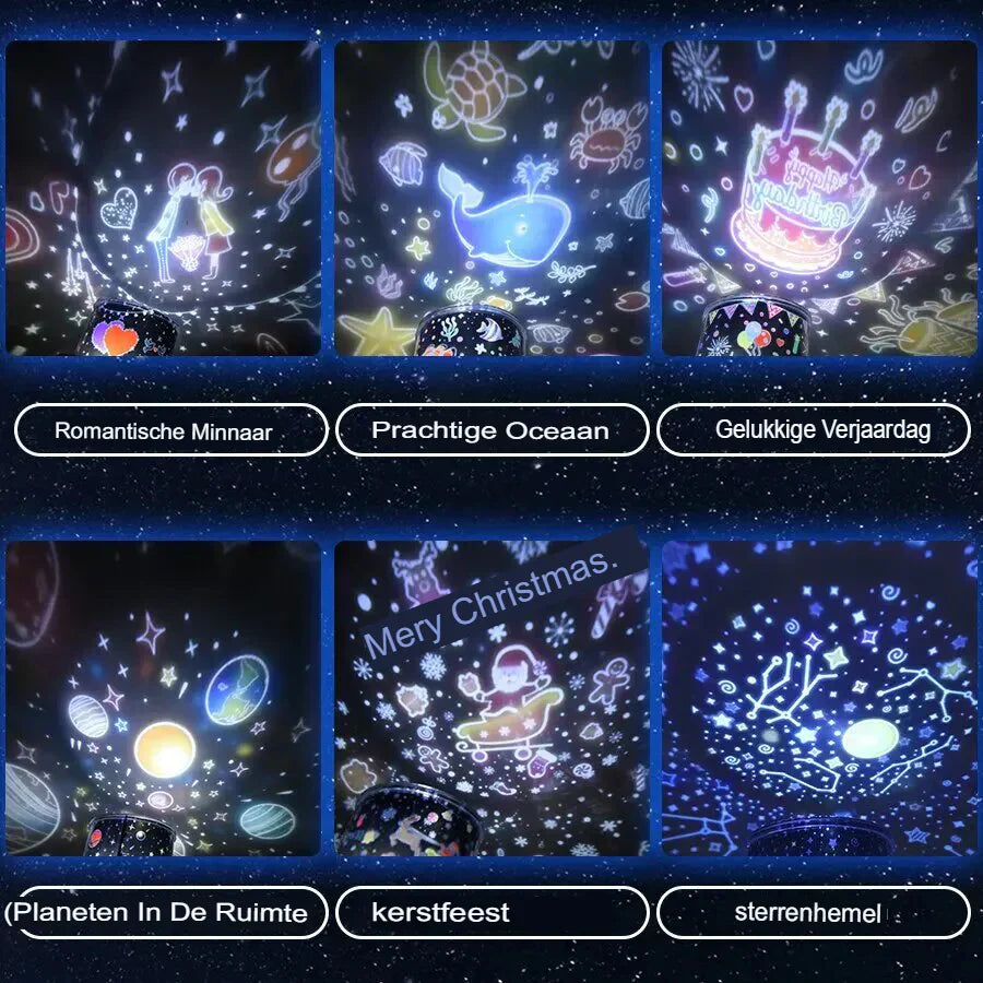 BowLift | Starry Sky Projector Lamp for Kids - Magical Night Light