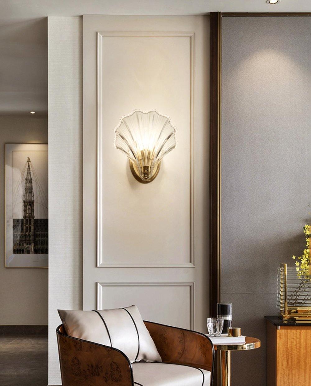 Shell wall lamp - Bring maritime elegance into your home | Bowlift