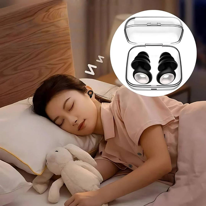 BowLift | Noise-Reducing Sleeping Earplugs for Comfortable Rest | SilentGuard Earplugs for Better Sleep & Sound Blocking