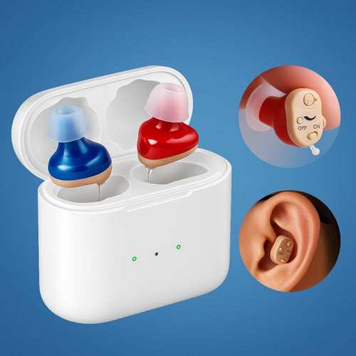 SilentWave | Rechargeable Invisible Hearing Aids Pair - Amplify Sound - Improve Speech Clarity - Discreet Design Bowlift
