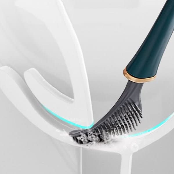 BowLift | Hygienic Silicone Toilet Brush with Wall & Stand Holder