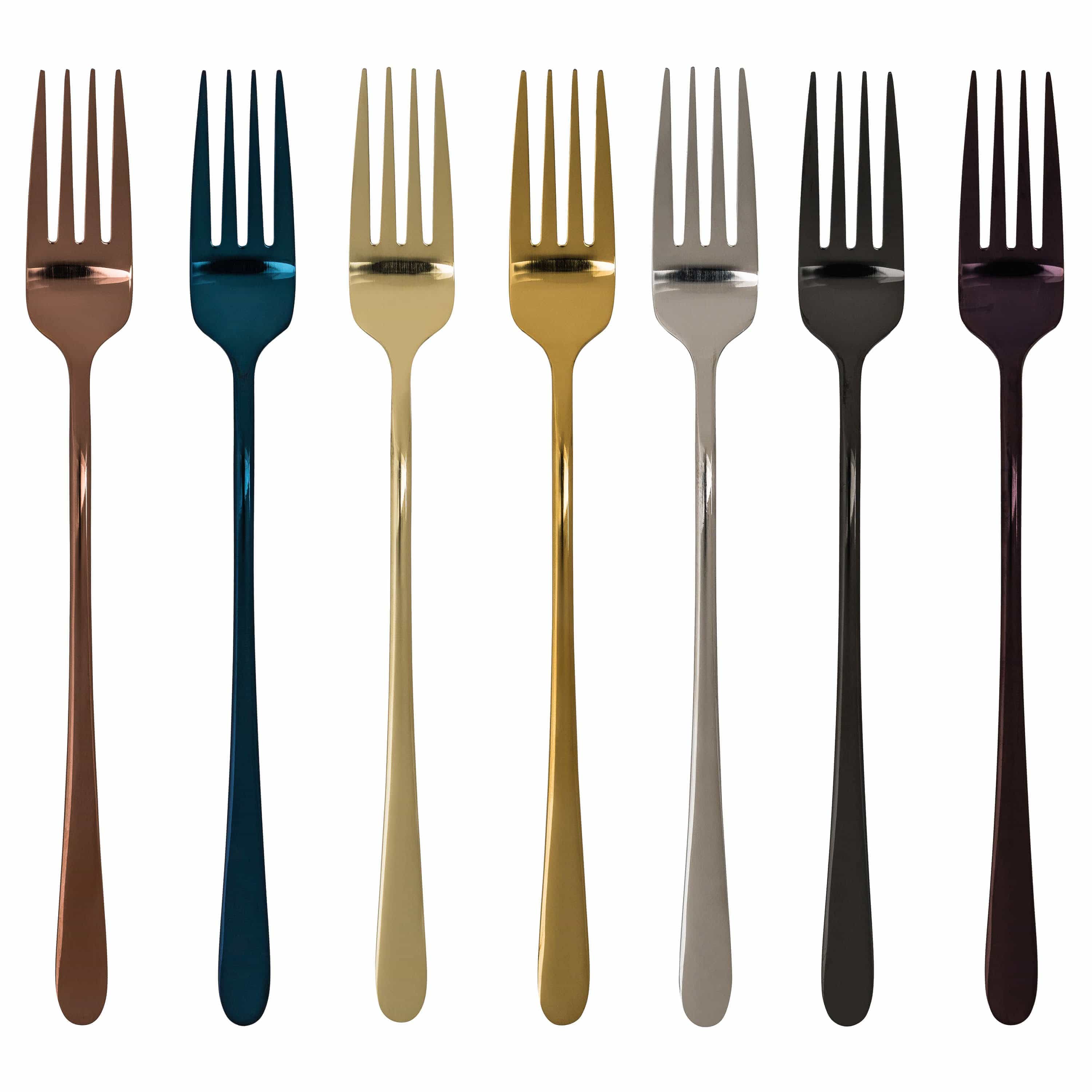 BowLift | Luxury table fork with durable plating shine