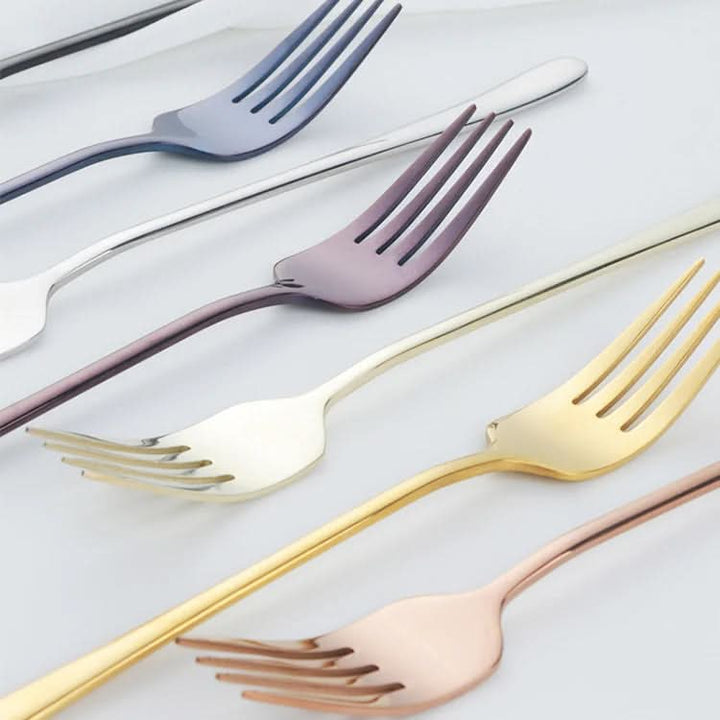 BowLift | Luxury table fork with durable plating shine