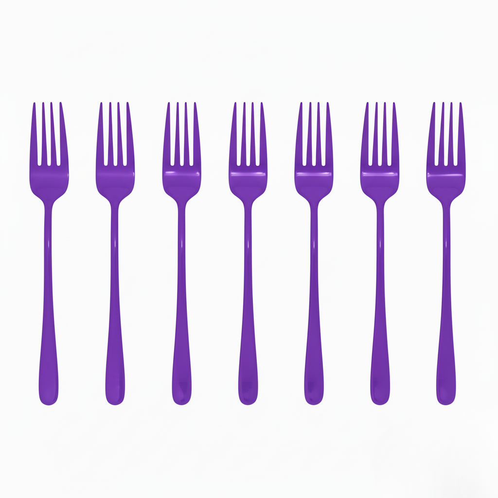 BowLift | Luxury table fork with durable plating shine