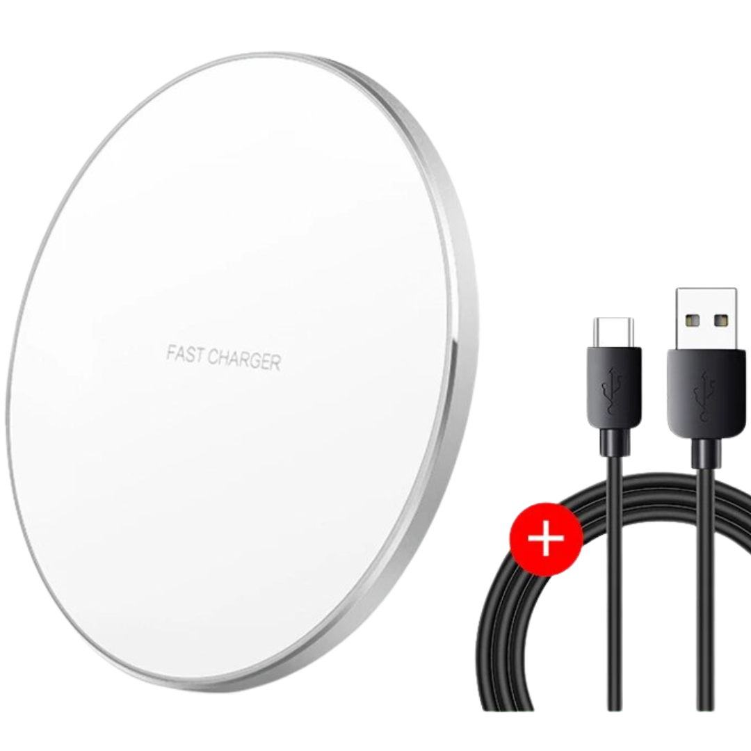 BowLift | 30W Fast Wireless Charging Pad | Premium USB C Charging Cable MagSafe Charger for Apple iPhone, Samsung & Android - Fast Wireless Charging Pad