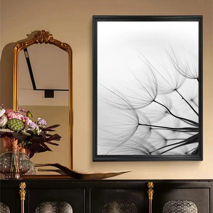 Modern Lifestyle Floral Wall Art Minimalist Black White Posters Fine Art Canvas Prints Pictures For Living Room Decor | Bowlift