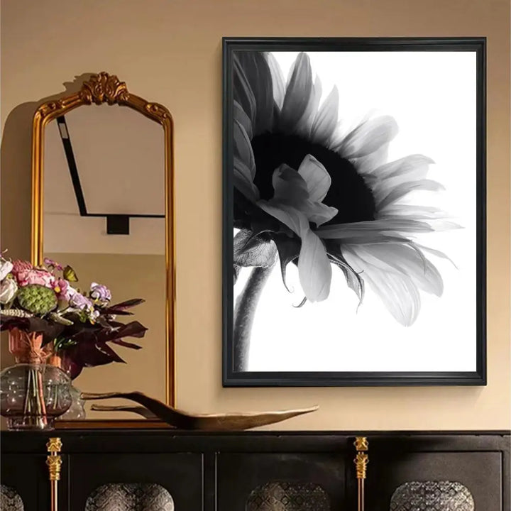 Modern Lifestyle Floral Wall Art Minimalist Black White Posters Fine Art Canvas Prints Pictures For Living Room Decor | Bowlift