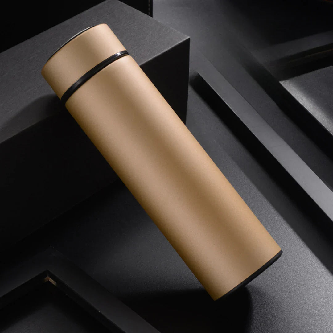BowLift | Insulated Bottle with Digital Temperature Display – Stainless Steel Travel Mug for Hot and Cold Drinks