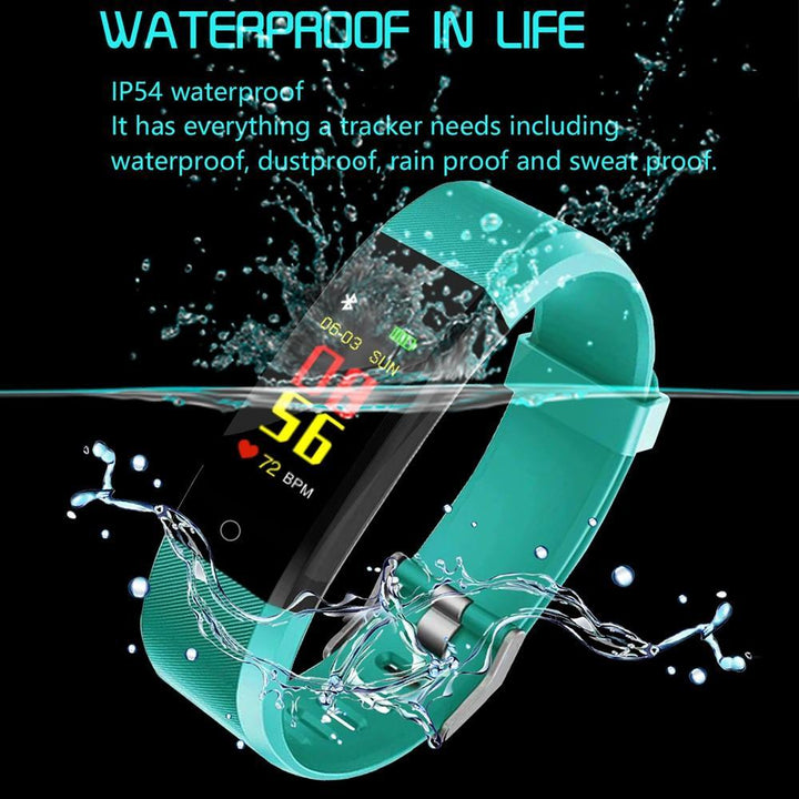 BowLift | Smart Wristband fitness tracker Watch Health Heart rate band Blood Pressure Waterproof Smart Bracelet for Men Women Smartband