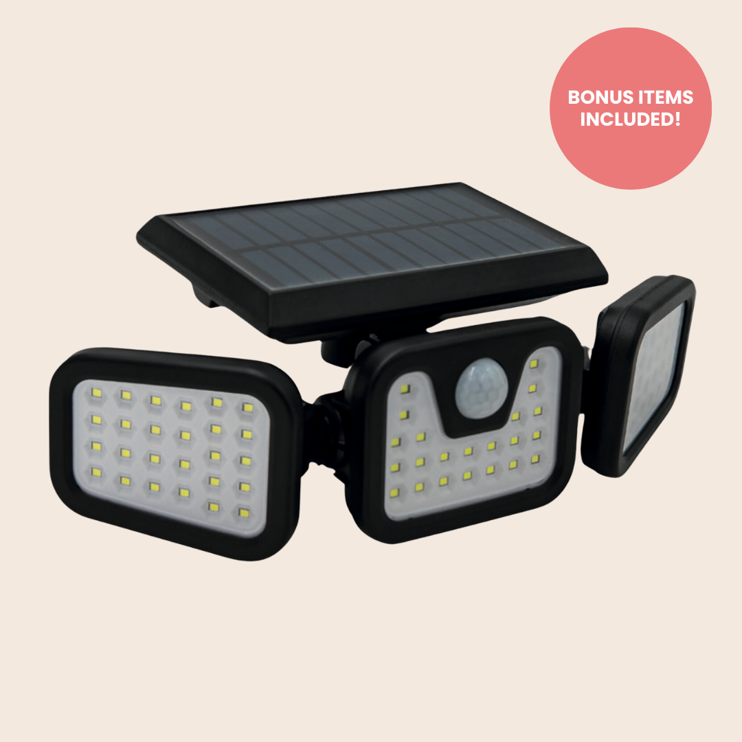 BowLift | Solar-Powered Outdoor Lights – Panta Trio with Motion Sensor for Garden & Security Lighting