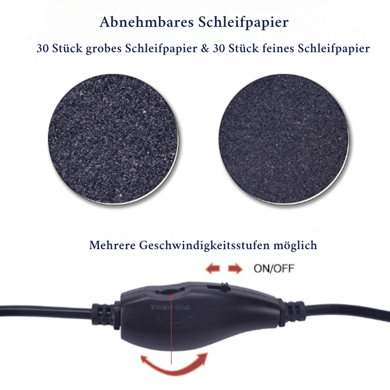 BowLift | Electric Pedicure File for Gentle & Effective Foot Care