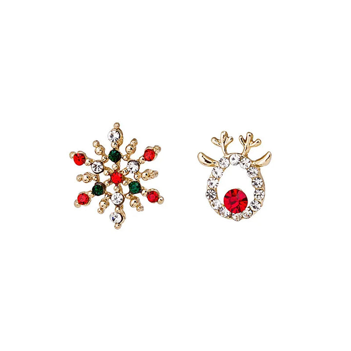 BowLift | Aureline Sneeuwvlok Oorbellen – Elegante Zirkon Charme Oorbellen, Transparante Glans & Perfect Cadeau voor de Feestdagen