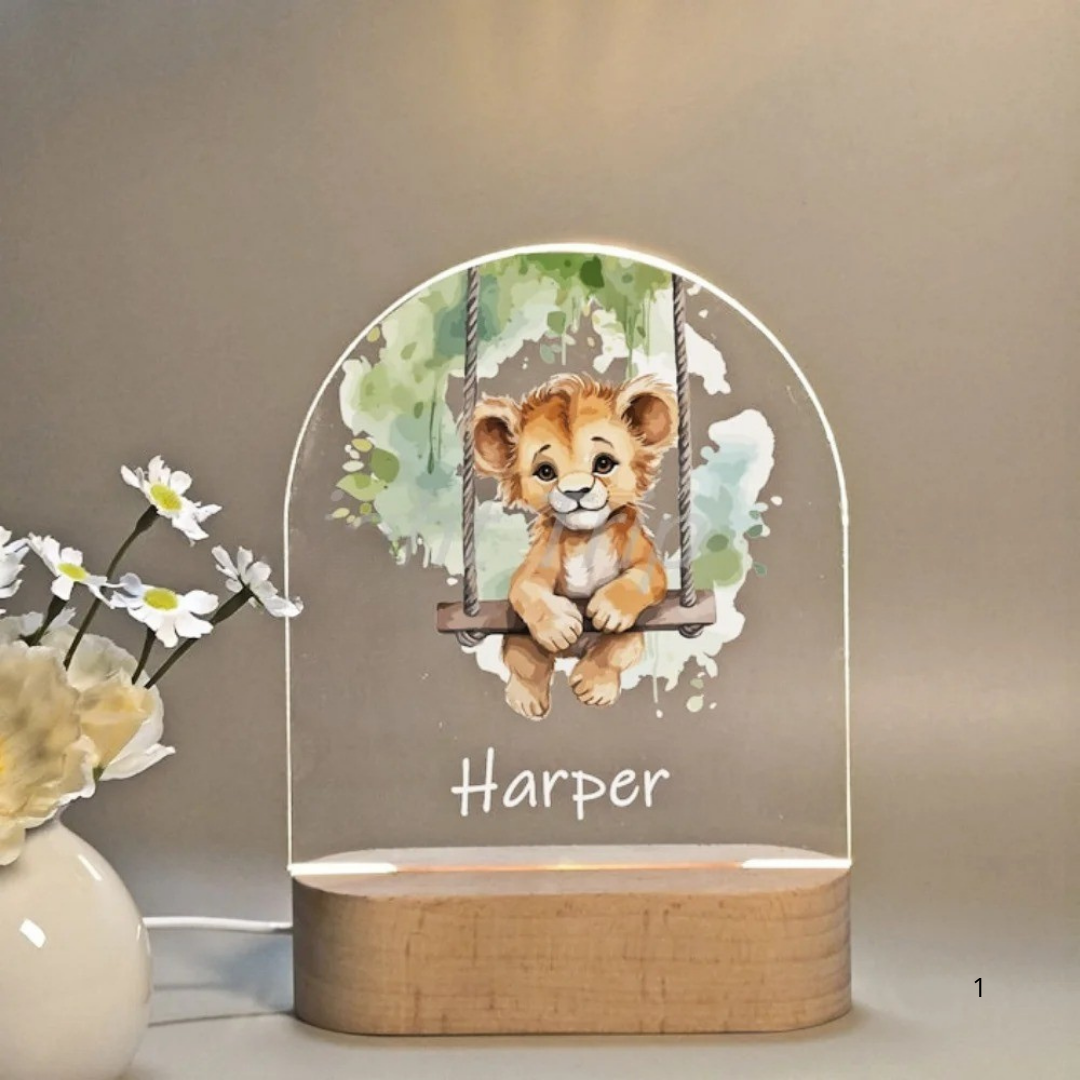 BowLift | Personal Night Light with Name – Soft Warm LED Lighting for Children