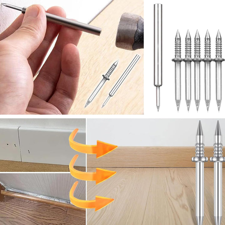 Skirting Board Nail Set – Double Head System 100 Pieces | Bowlift