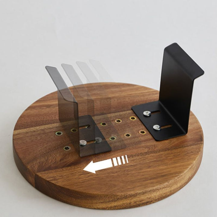 BowLift | Nero – Adjustable Wooden Sofa Armrest Tray | Modern Sofa Arm Table