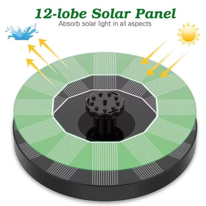 BowLift | Solar-Powered Water Fountain | Effortless Installation & Multiple Spray Patterns for Garden Ponds and Birdbaths