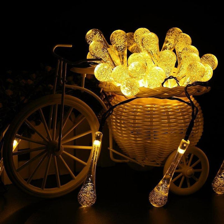 BowLift | Solar Water Droplet String Lights