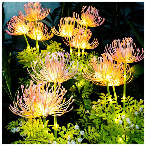 Solar Illuminating Flowers for Outdoors – 2 Packs of LED Garden Lighting | Bowlift