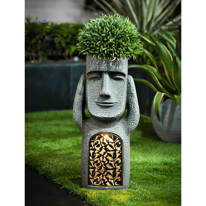 BowLift | solar resin garden statues for an enchanting atmosphere