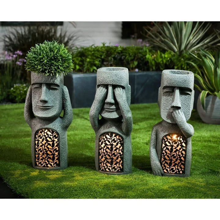 BowLift | solar resin garden statues for an enchanting atmosphere