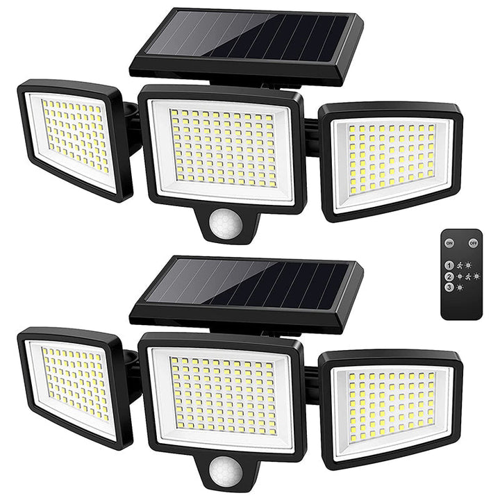 Solar-powered security light with motion detector – LED outdoor spotlight for home and garden | Bowlift