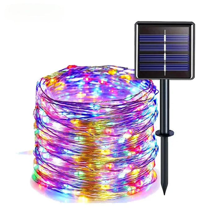 BowLift | LED Sfeerverlichting voor Buiten – Zonne-energie Lichtsnoer met 8 Modi & IP65 Waterdicht Ontwerp