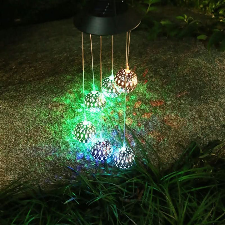 BowLift | Solar Wind Chime with LED Light for Garden & Terrace