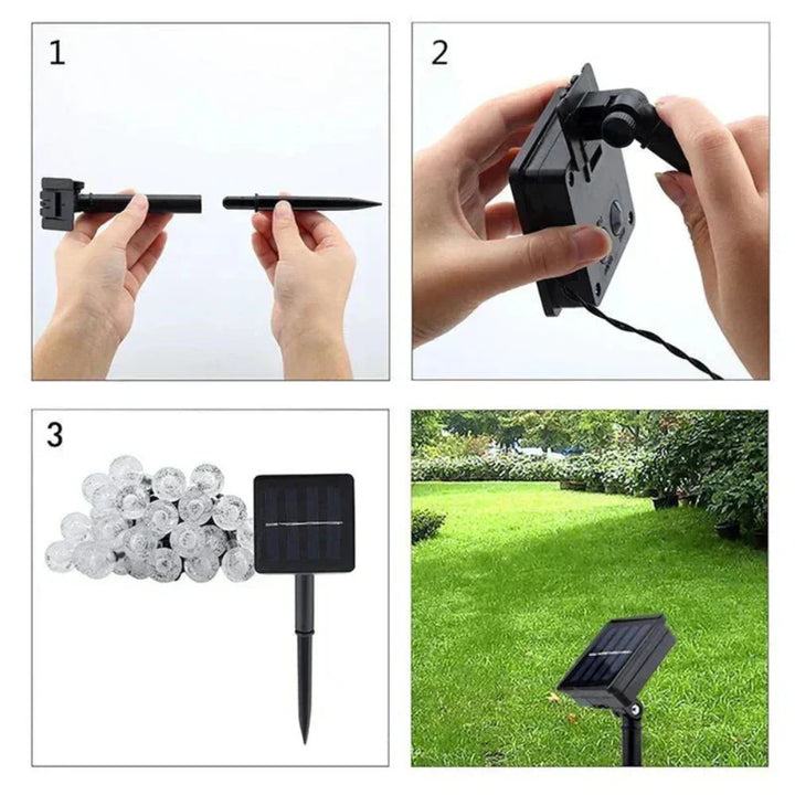 BowLift | Solaria Outdoor Solar Fairy Lights – Waterproof LED Garden String Lights (9.5m)