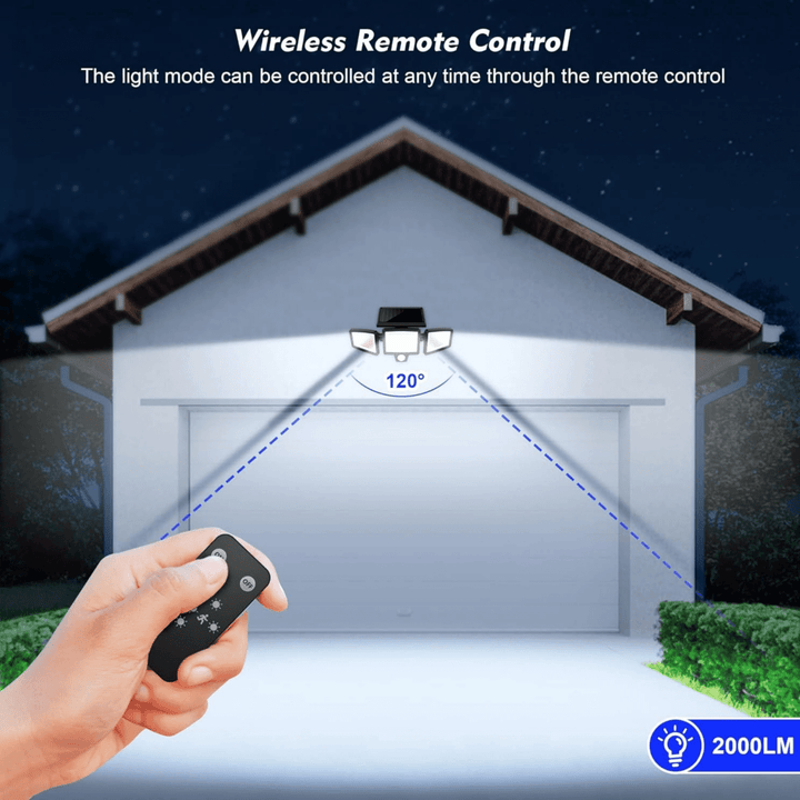 BowLift | Solar-powered security light with motion sensor & remote control
