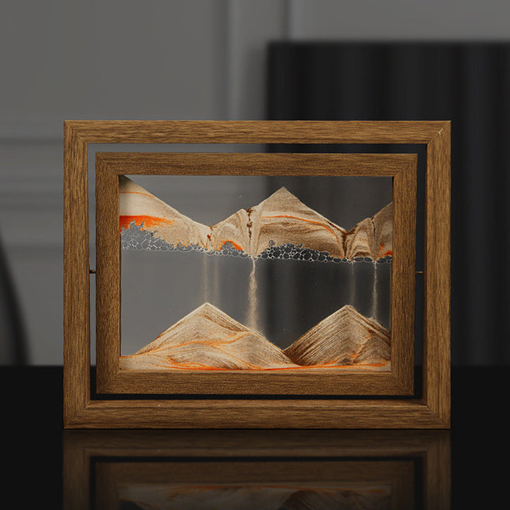 BowLift | Solid wood 3D rotating sand painting