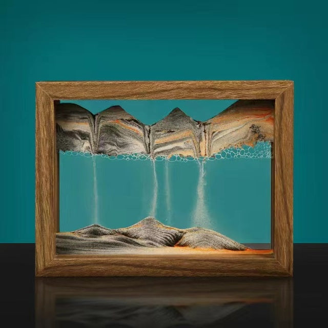 BowLift | Solid wood 3D rotating sand painting