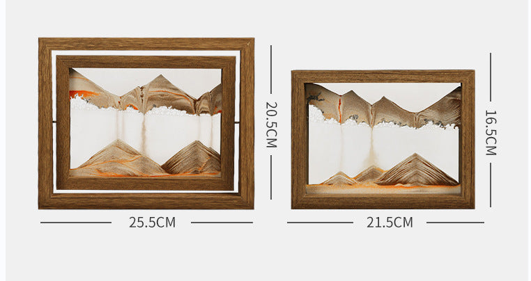 BowLift | Solid wood 3D rotating sand painting