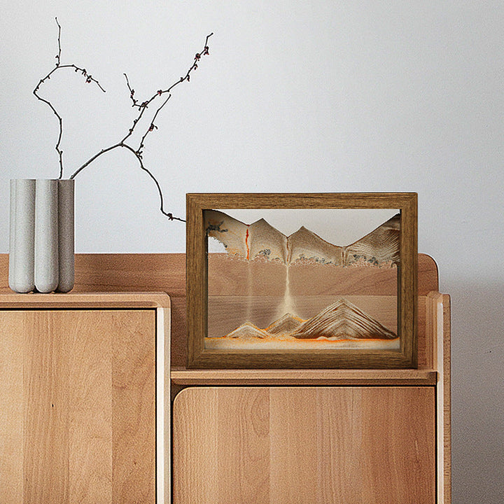 BowLift | Solid wood 3D rotating sand painting